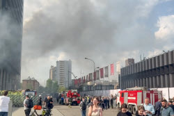 Fire hits Moscow International Business Centre