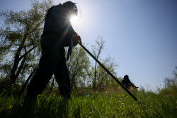 Demining of Lugan River in Lugansk People's Republic