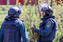 Demining of Lugan River in Lugansk People's Republic