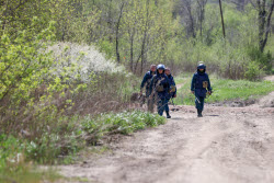 Demining of Lugan River in Lugansk People's Republic