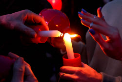 Torchlight procession ahead of Armenian Genocide Remembrance Day in Yerevan