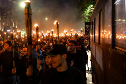 Torchlight procession ahead of Armenian Genocide Remembrance Day in Yerevan