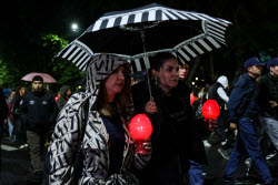 Torchlight procession ahead of Armenian Genocide Remembrance Day in Yerevan