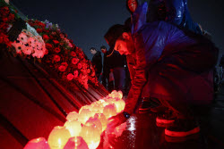 Torchlight procession ahead of Armenian Genocide Remembrance Day in Yerevan