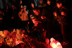 Torchlight procession ahead of Armenian Genocide Remembrance Day in Yerevan