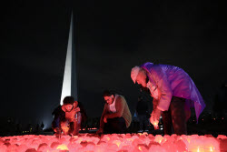 Torchlight procession ahead of Armenian Genocide Remembrance Day in Yerevan