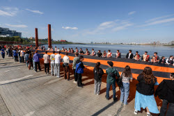 St George Ribbon patriotic campaign in Kazan, Russia
