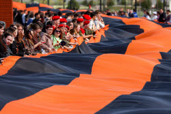 St George Ribbon patriotic campaign in Kazan, Russia
