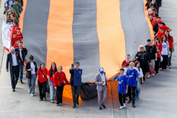 St George Ribbon patriotic campaign in Kazan, Russia