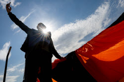 St George Ribbon patriotic campaign in Kazan, Russia