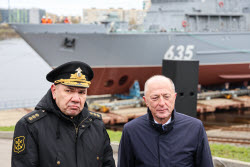 Polyarny minesweeper launched in St Petersburg