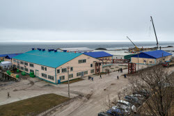 Fish processing plant in Sakhalin Region, Russia