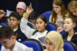 Victory Dictation event in Bishkek
