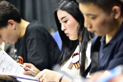 Victory Dictation event in Bishkek