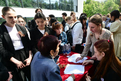 Victory Dictation event in Bishkek