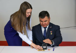 Victory Dictation event in Novosibirsk