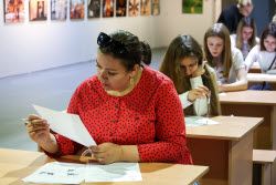 Victory Dictation event in Melitopol