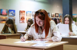 Victory Dictation event in Melitopol