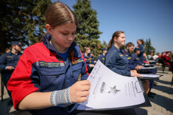 Victory Dictation event in Lugansk