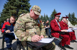 Victory Dictation event in Lugansk