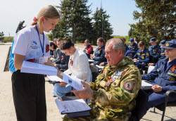 Victory Dictation event in Lugansk