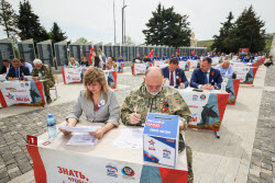 Victory Dictation event in Donetsk People's Republic