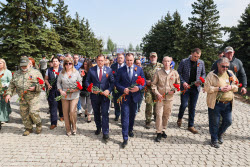 Victory Dictation event in Donetsk People's Republic