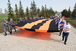 Victory Dictation event in Donetsk People's Republic