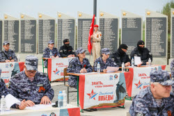 Victory Dictation event in Donetsk People's Republic