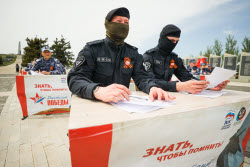 Victory Dictation event in Donetsk People's Republic