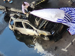 Car explodes in Balashikha near Moscow