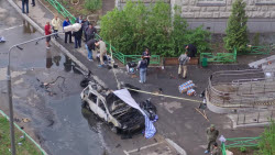 VIDEO. Car explodes in Balashikha near Moscow