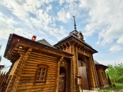 Burned-down New Jerusalem church complex in Belgorod Region, Russia
