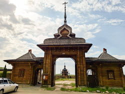 Burned-down New Jerusalem church complex in Belgorod Region, Russia