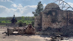 VIDEO. Burned-down New Jerusalem church complex in Belgorod Region, Russia