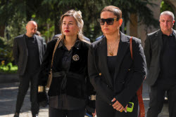 Burial service for sculptor Zurab Tsereteli in Tbilisi, Georgia