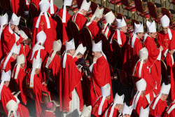 Faithful, Priests and Cardinals arrive for the Funeral of Pope Francis - Vatican