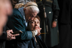 Burial service for sculptor Zurab Tsereteli in Tbilisi, Georgia