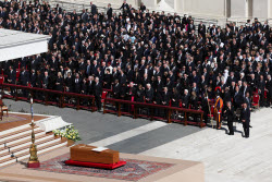 The Coffin Of Pope Francis Leaving St. Peters Basilica - Vatican