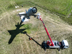 Monument to MiG-21 aircraft under renovation in Kherson Region