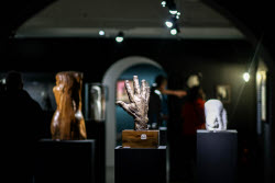 Press preview of exhibition of artworks by Alexandra Bychkova and Sergei Koltsov