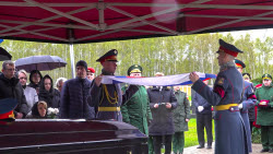 Funeral of Lieutenant General Moskalik near Moscow