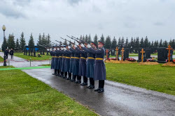 Funeral of Lieutenant General Moskalik near Moscow