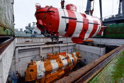 Russia's Northern Fleet search-and-rescue exercises in Sea of Barents
