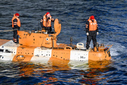 Russia's Northern Fleet search-and-rescue exercises in Sea of Barents