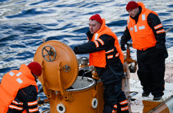 Russia's Northern Fleet search-and-rescue exercises in Sea of Barents