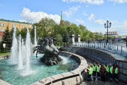 Fountain season starts in Moscow
