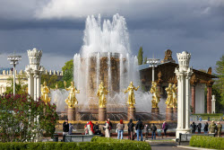 Fountain season starts in Moscow