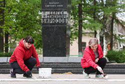 Благоустройство памятников участникам ВОВ накануне 80-летия Победы в Рязанской области