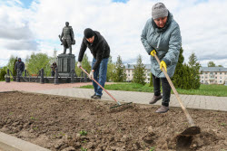 Благоустройство памятников участникам ВОВ накануне 80-летия Победы в Рязанской области